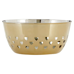 Hearts Design Gold Bowl | Hollis