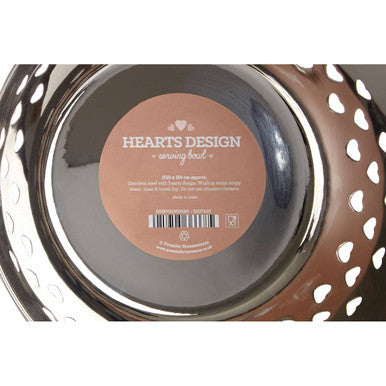 Hearts Design Gold Bowl