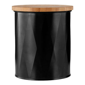 Black Small Storage Canister | Rhombus