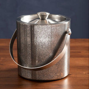 Glitter Effect Ice Bucket with Lid | Speckled Barware