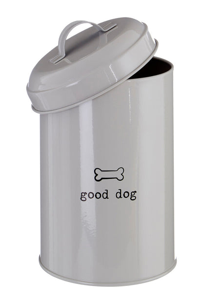 Adore Pets Grey Dog Food Storage Canister