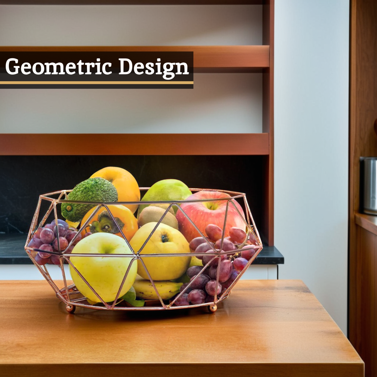 Vertex Copper Finish Fruit Basket