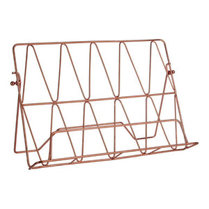 Copper Finish Cook Book Stand | Vertex
