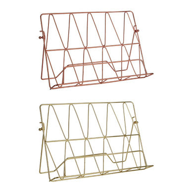 Vertex Copper Finish Cook Book Stand