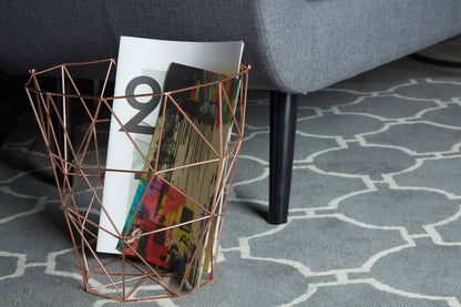 Vertex Copper Finish Storage Basket