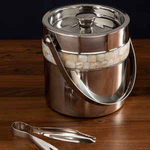 Mother of Pearl Inlay Design Ice Bucket | Mixology