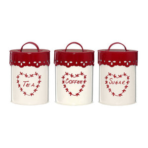 Anglaise Tea Coffee and Sugar Canister Set