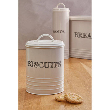 Sketch Cream Biscuit Canister
