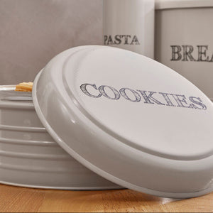 Cream Finish Round Biscuit Tin | Sketch