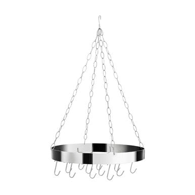 Valen Matt Chrome Round Ceiling Rack