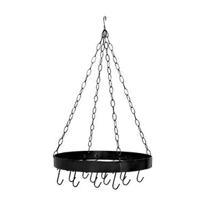 Matt Black Round Hanging Rack | Valen