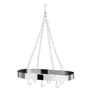 Matt Chrome Oval Hanging Rack | Valen