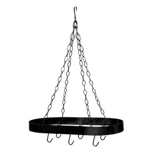 Matt Black Oval Hanging Rack | Valen