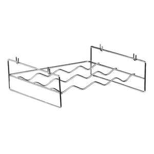 4 Bottles Chrome Wine Rack with Side Handles | Soren