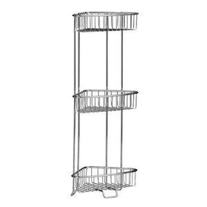 Dara Three Tier Chrome Corner Shower Caddy