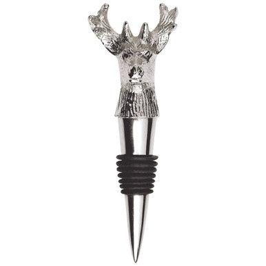 Nickel Stag Bottle Stopper