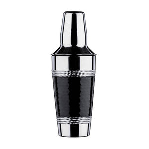 Hammered Black Band Cocktail Shaker