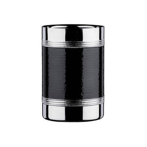 Bottle Cooler With Hammered Black Band