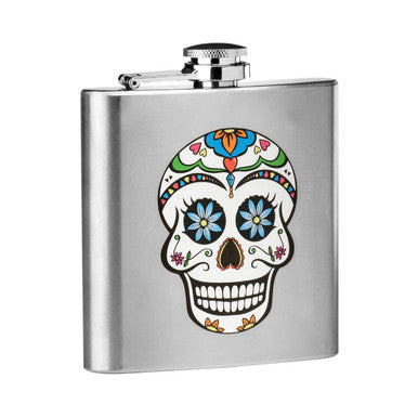 Auden Skull Design Hip Flask