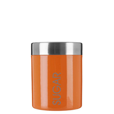 Orange Enamel Sugar Canister