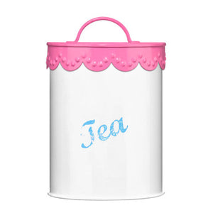 Tea Canister | Pink Lace