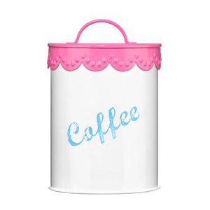 Coffee Canister | Pink Lace
