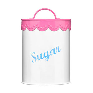 Sugar Canister | Pink Lace