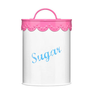 Pink Lace Sugar Canister