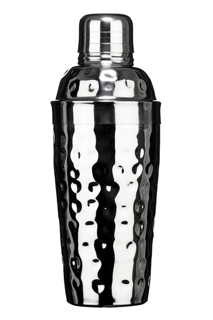 Mixology Stainless Steel Hammered Effect 500Ml Cocktail Shaker