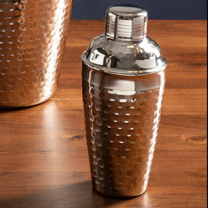Mixology Stainless Steel Hammered Effect 500Ml Cocktail Shaker