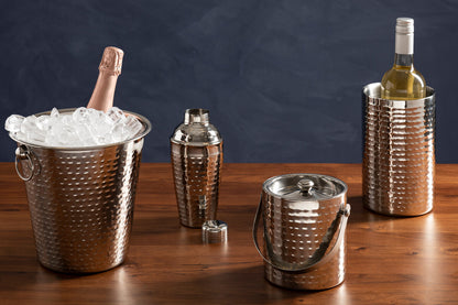 Mixology Stainless Steel Hammered Effect 500Ml Cocktail Shaker