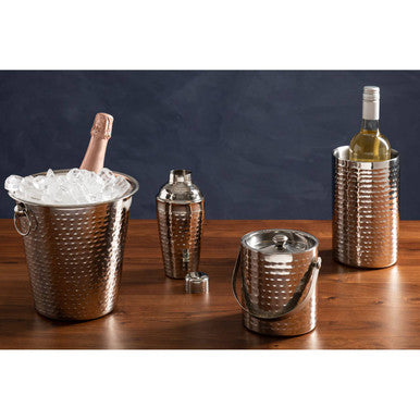 Mixology Stainless Steel Hammered Effect 500Ml Cocktail Shaker