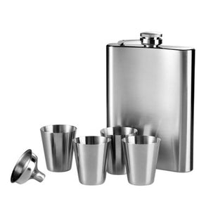 Stainless Steel Hip Flask Set | Auden