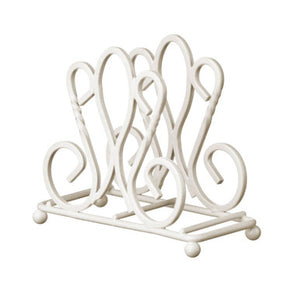 Cream Metal Napkin Holder | De Lis