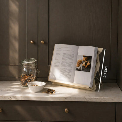 Alpha Cream Enamel Cook Book Stand