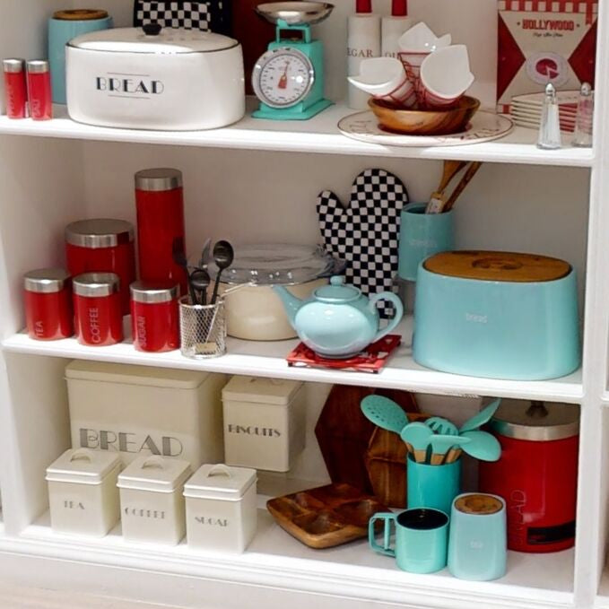 Liberty Red Enamel Pasta Canister