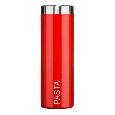 Red Enamel Pasta Canister