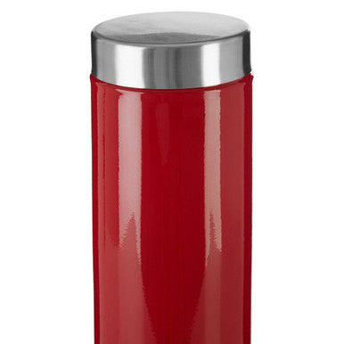 Red Enamel Pasta Canister