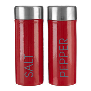 Red Enamel Salt and Pepper Set | Liberty