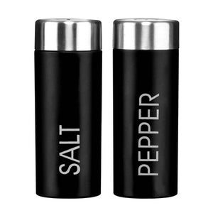 Black Enamel Salt and Pepper Set | Liberty