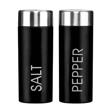 Liberty Black Enamel Salt And Pepper Set