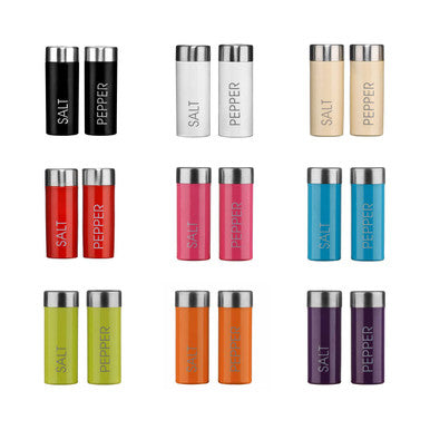 Liberty Black Enamel Salt And Pepper Set