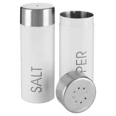 Liberty White Enamel Salt And Pepper Set