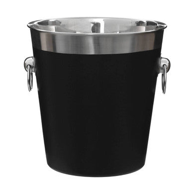 Black Enamel Champagne Bucket