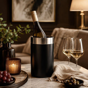 Mixology Bottle Cooler | Black Enamel