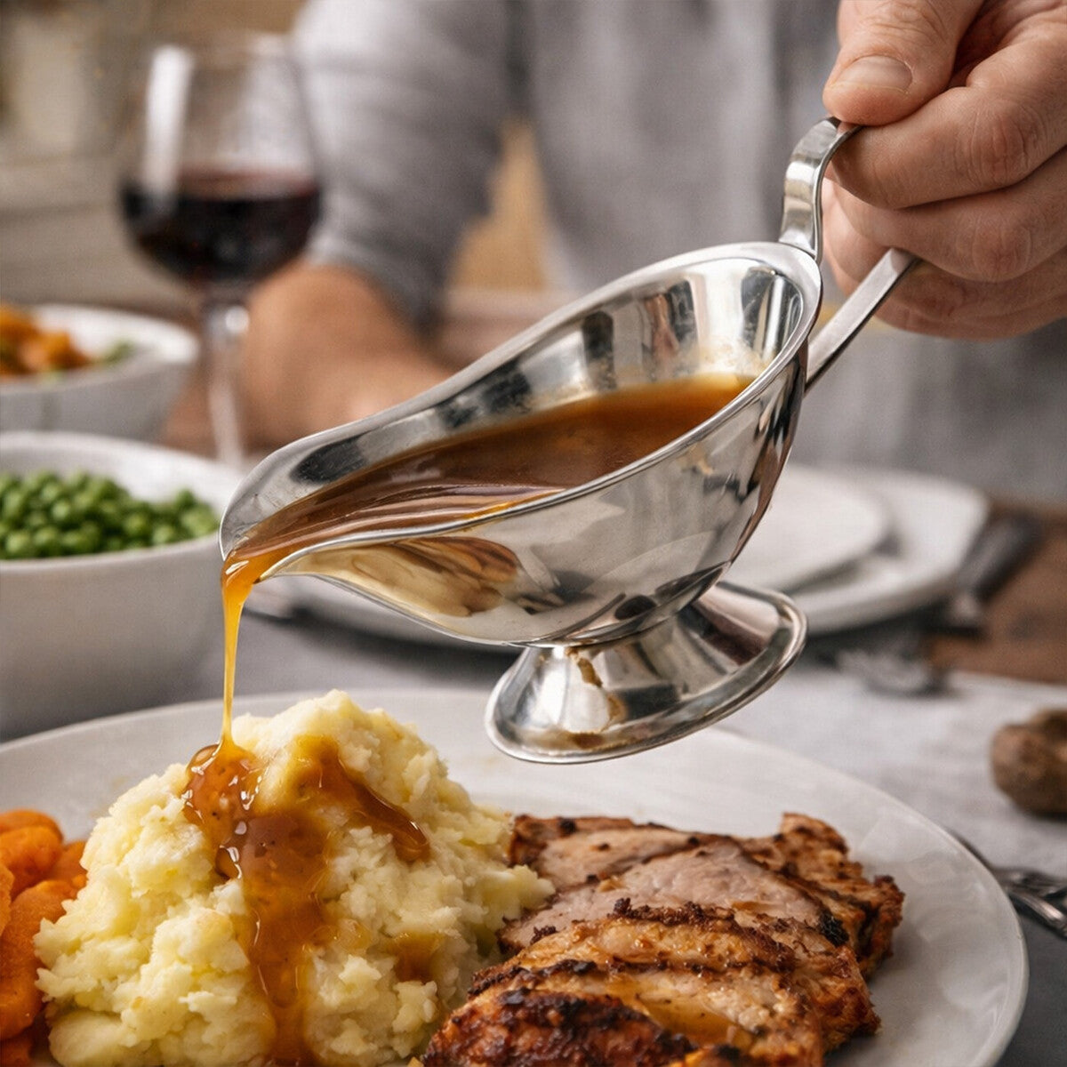 Sutton Stainless Steel Gravy Boat