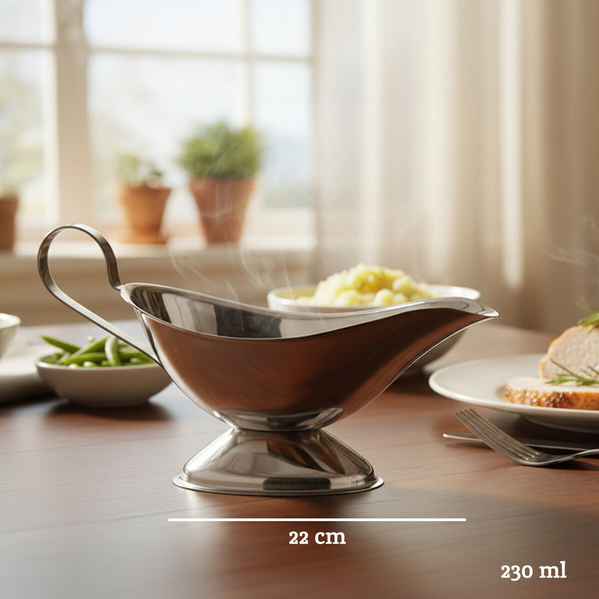 Sutton Stainless Steel Gravy Boat