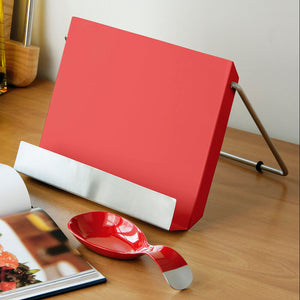 Red Enamel Recipe Stand | Kitchen Enamel