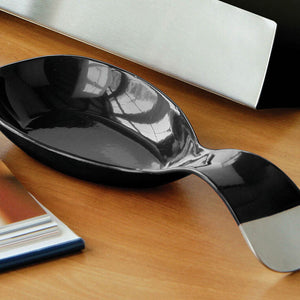 Black Enamel Spoon Rest | Kitchen Enamel