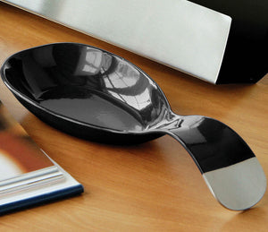 Black Enamel Spoon Rest | Kitchen Enamel